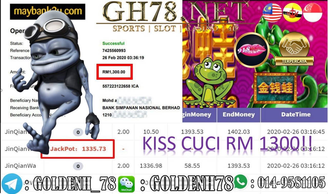 2020 NEW YEAR !!! MEMBER MAIN 918KISS, JINQIANWA , WITHDRAW RM1300!!