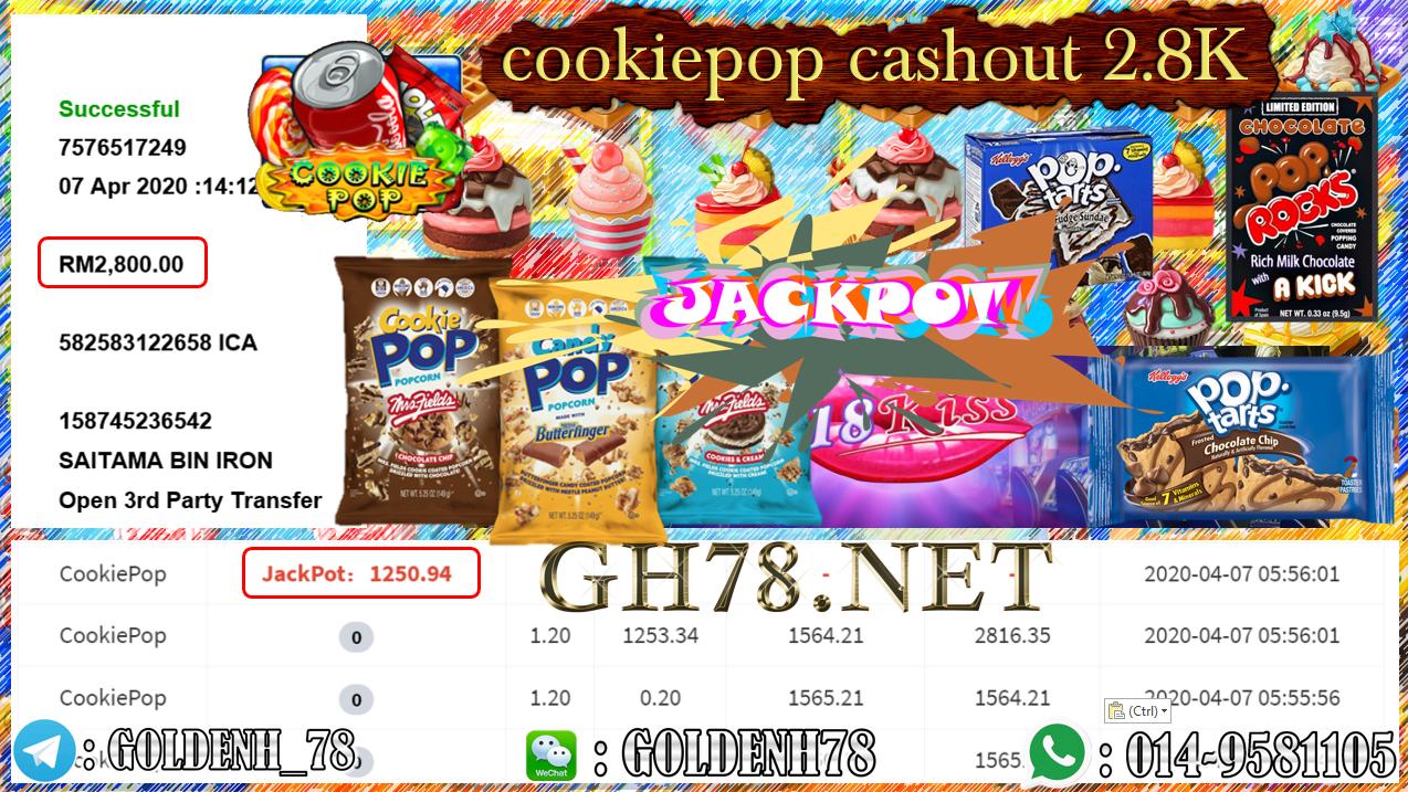 MEMBER MAIN 918KISS GAME COOKIEPOP MINTA OUT RM2800!!!!