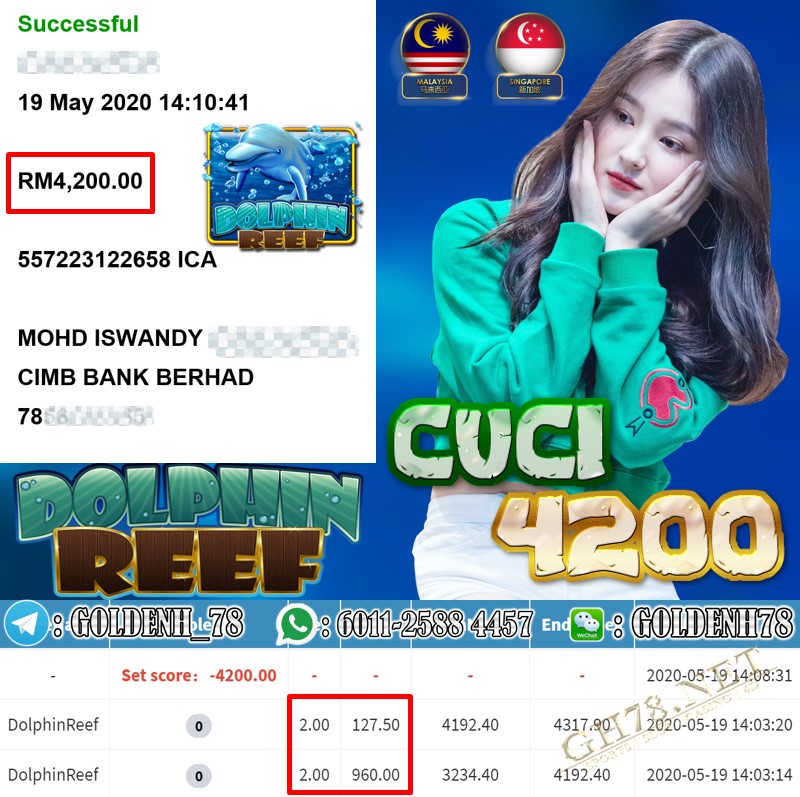 MEMBER MAIN DOLPHINREEF CUCI RM4200