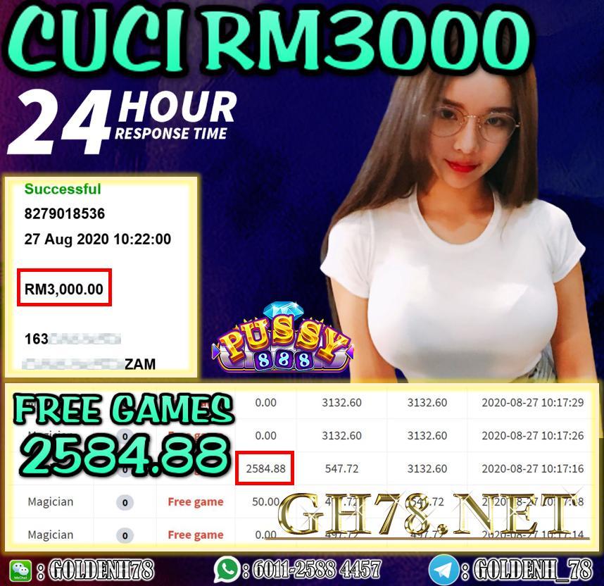 MEMBER MAIN PUSSY888 MAGICIAN CUCI RM3000 !! 