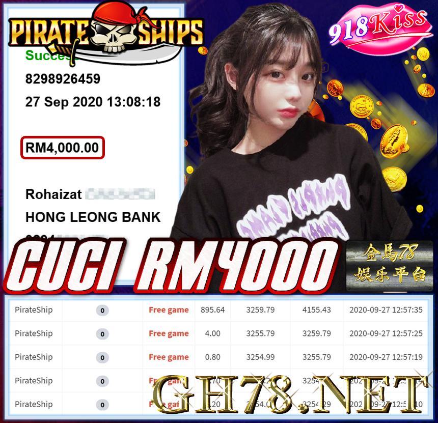 MEMBER MAIN 918KISS CUCI RM4000