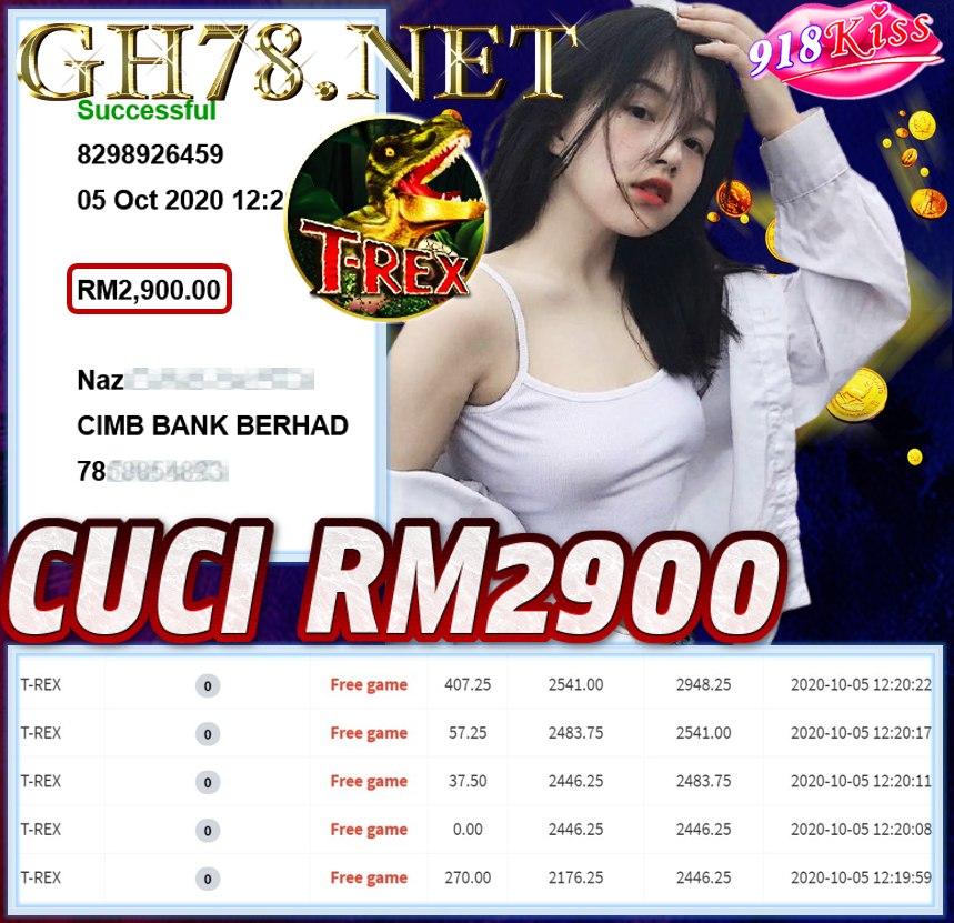 MEMBER MAIN 918KISS CUCI RM2900