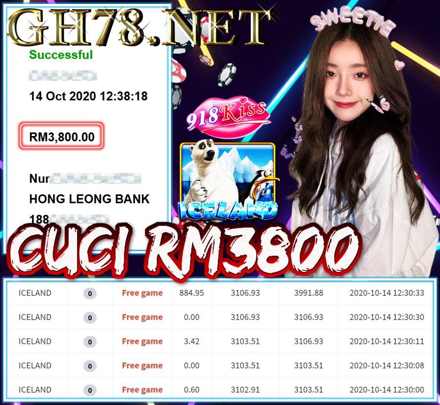 MEMBER MAIN 918KISS CUCI RM3800