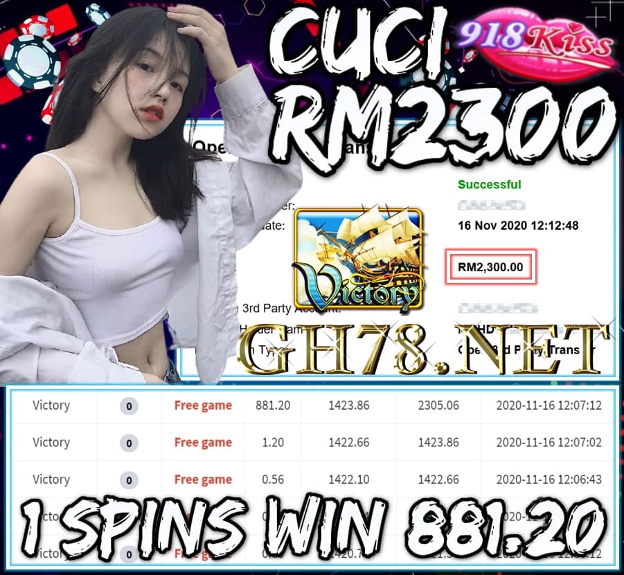 MEMBER MAIN 918KISS CUCI RM2300