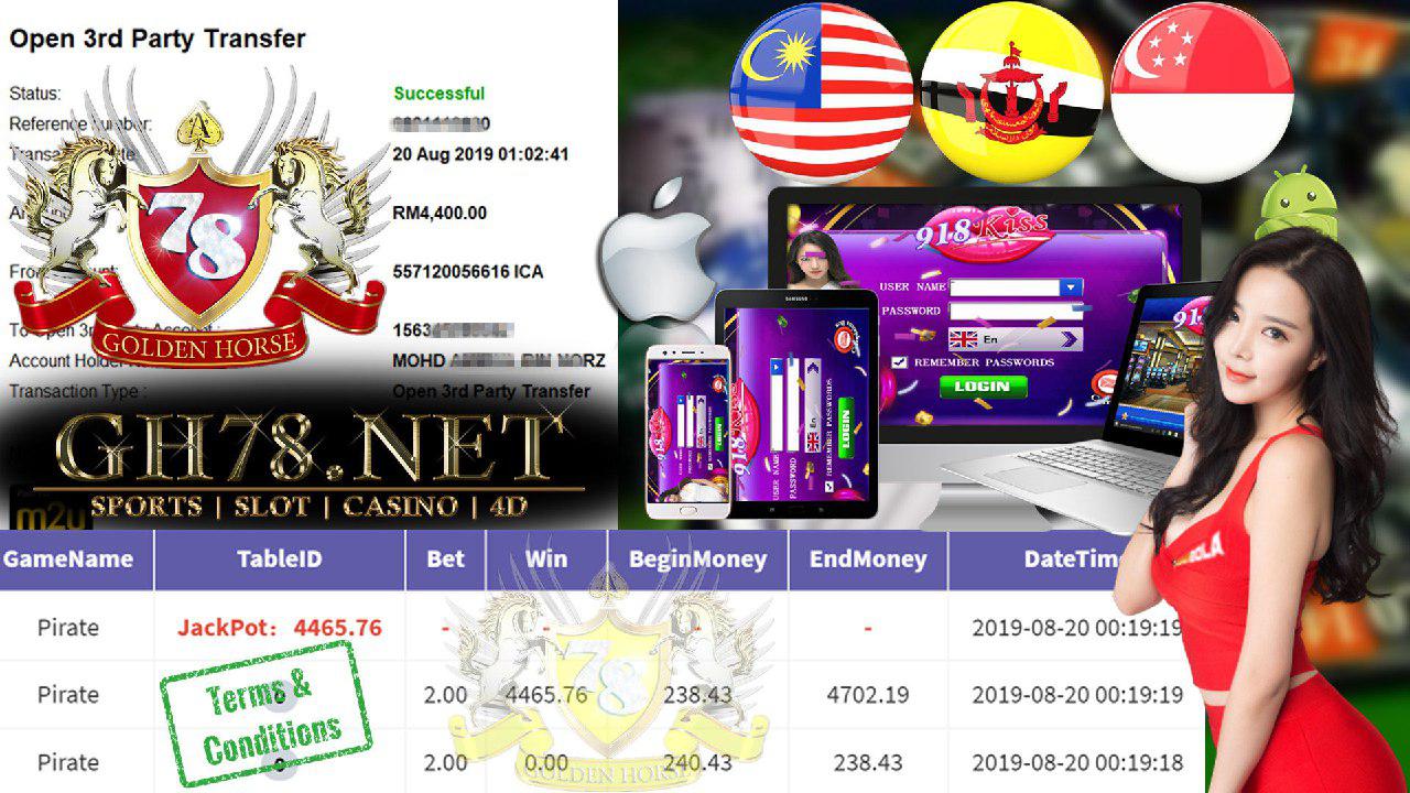 918KISS FT.PIRATE JACKPOT LAGI CUCI RM4400 !!! 